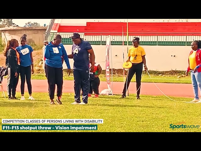 F11- F13 shotput throw   Vision impairment