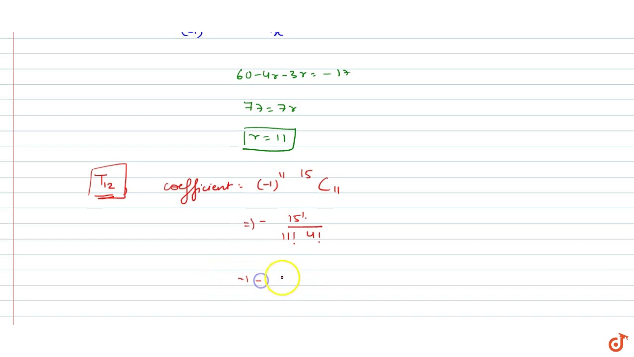 The Coefficient Of x 17 In The Expansion Of x 4 1 x 3 15 Is the-coefficient-of-x-17-in-the-expansion-of-x-4-1-x-3-15-is