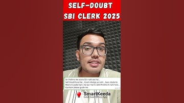 Self Doubt -  SBI CLERK 2025 | Mock Score | SpeedDrill | Nagesh Sir