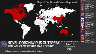 [LIVE ENDED] WUHAN Novel Coronavirus WORLD MAP/COUNT (on confirmed case, death)