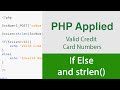 Validating Credit Card - PHP Applied Example