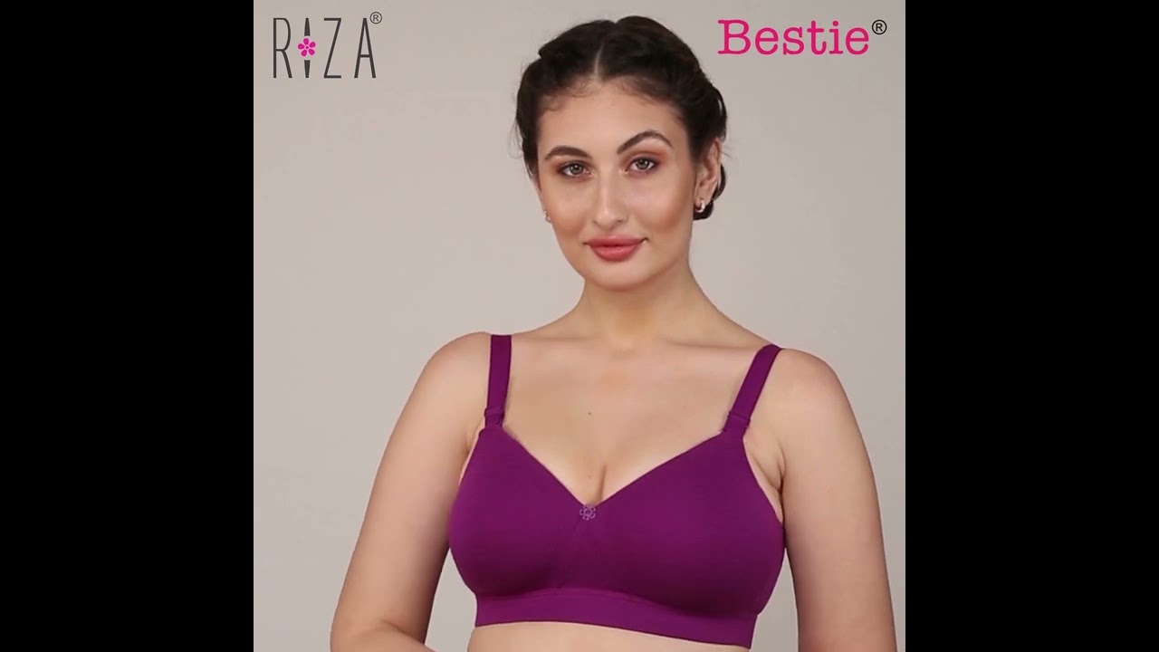 RIZA by TRYLO - Riza Bestie is uniquely designed from skin-friendly cotton  fabrics that provide you sweat-free day and comfort. Its seamless feature  is extended from cups to straps. This Bra is