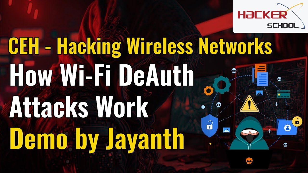 Certified Ethical Hacker– Hacking Wireless Networks Demo | Wi-Fi DeAuth Attacks Works | CEH Course