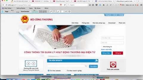 Hướng dẫn đăng ký website TMĐT với Bộ Công thương   Cục TMĐT