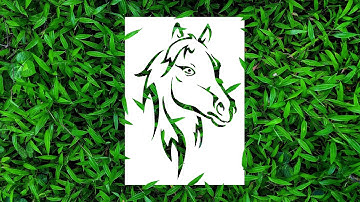 Modern Style Paper Cutting Horse - Step by Step Tutorial By || Ravi Katiyar || Drawing Diary 2000 ||