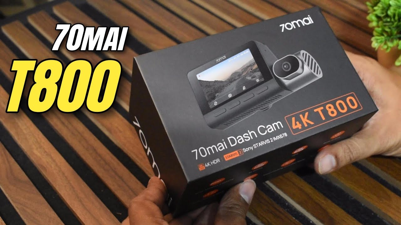 Распаковка, настройки, качество видео и читаемость номерного знака видеорегистратора 70mai T800 (...