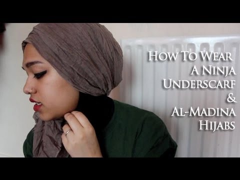 How to wear a ninja underscarf + Al-Madina Hijabs - YouTube
