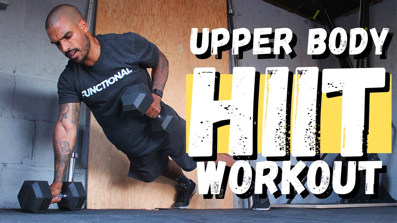 BRUTAL 12 Minute Upper Body HIIT Dumbbell Workout (Follow Along) YouTube