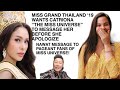 MGI THAILAND ‘19  WILL APOLOGIZE TO MISS UNIVERSE “Catriona” BUT WITH CONDITION