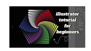 Dotted polygon | illustrator tutorial for beginners | spiral tutorial | kiriza graphics | kiriza