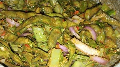Winged bean & Pigeon pea spicy salad at home |