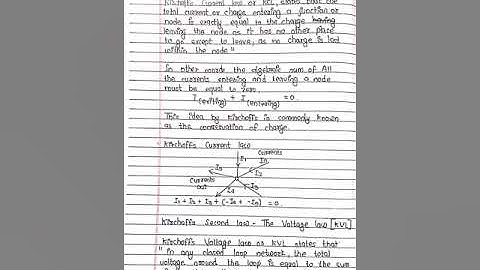 Kirchoff s law current law and voltage law | Easy definition and figure to understand easy ☺️🤗|