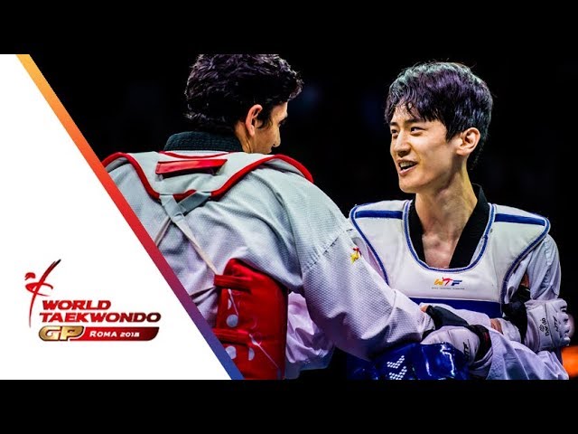 Roma 2018 World Taekwondo GP -Final [Male -68Kg] LEE, DAE-HOON(KOR) Vs  DENISENKO, ALEXEY(RUS) - YouTube