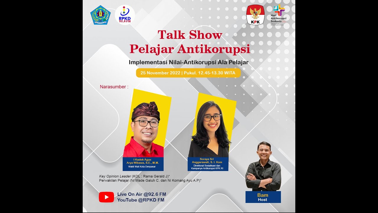 Talk Show Pelajar Anti Korupsi