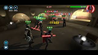Grand Inquisitor datacron obliterates SLKR in under a minute. GAC SWGOH