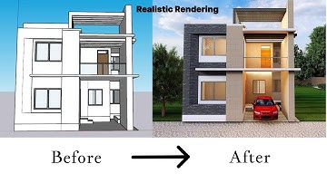 Modern Duplex House Design | SketchUp to Lumion 3D Rendering