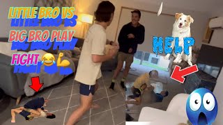 My Boys are Fighting!! Younger brother belting the older brother!! 😂#funny#funnyvideo#play#sports by Myrna FILO and the dogs 1,155 views 1 year ago 3 minutes, 44 seconds