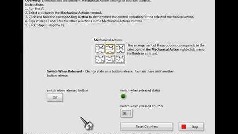 labview video 4 mechanical action