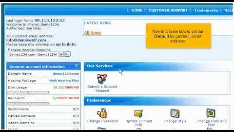 How to create a default (catch-all) email account in Cpanel RVSkin