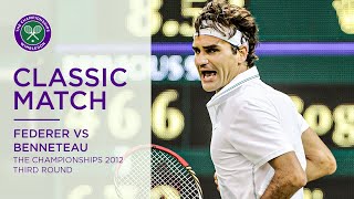 Roger Federer vs Julien Benneteau | Wimbledon 2012 third round | Full Match