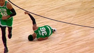 Marcus Smart screams in horrendous pain after severe ankle injury vs Raptors