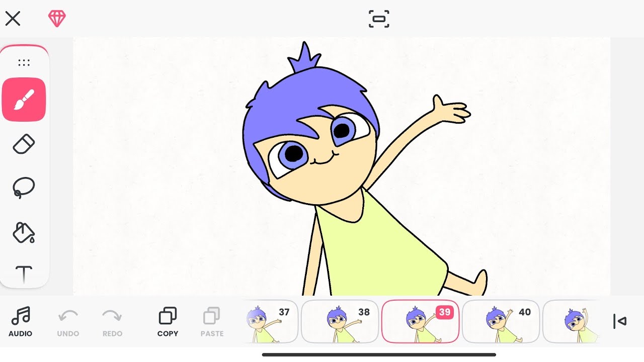 Inside Out Animation Process FlipaClip - Joy From Inside Out Animation Process - YouTube