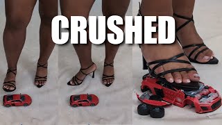 Giantess Desiree Car Crushing Audi With High Heels