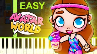 Gym Theme Song | AVATAR WORLD - EASY Piano Tutorial