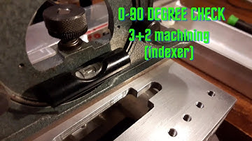 New motor control for 0–90-degree rotation. Indexer 3+2 machining add-on. Printed on 3D printer.