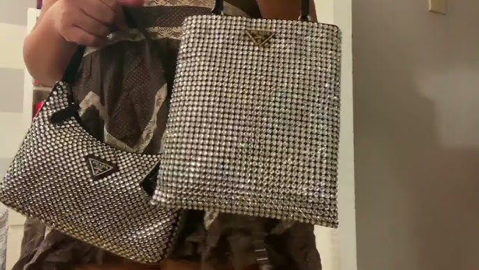 PRADA Triangle Crystal Bag: Unboxing, First Impressions, Review, What Fits  and Mod Shots 