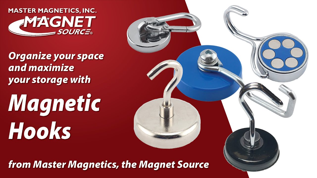 Organize and Maximize Storage Space with Magnetic Hooks from