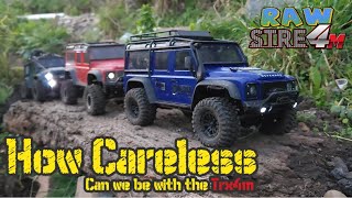 How careless can we be with the 4WD Traxxas Trx4m Landrover Defender 1/18th Scale RC