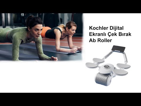 Dijital Ekranlı Dirsek Destekli Çek Bırak & Ab Roller & Karın Egzersiz Aleti | KOCHLER