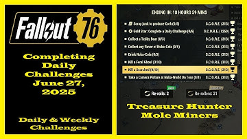 Completing Daily Challenges For June 27, 2025 - Fallout 76 Daily Challenges Guide