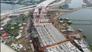 Thank God, 8 Girders Have Been Lifted on B16 of the Kaligawe Kubro BKT Toll Road (020326)