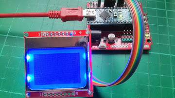 Arduino Nokia 5110 LCD Tutorial #1 - Connecting and Initial Programming