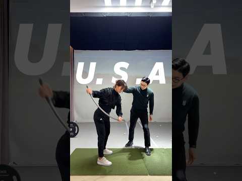 “Wide backswing  with an <strong>arc</strong>!