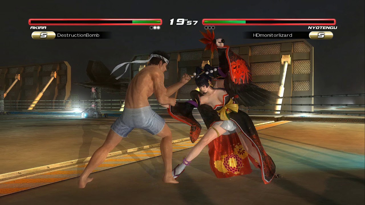 Dead or Alive 5 Last Round - Akira (DestructionBomb) vs Nyotengu