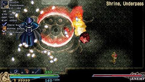 Ys 1&2 Chronicles (PSP) - Adoroo vs. Dalles (No Damage)