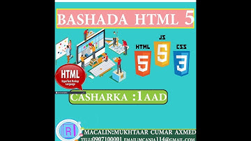 html lesson one (af somali)