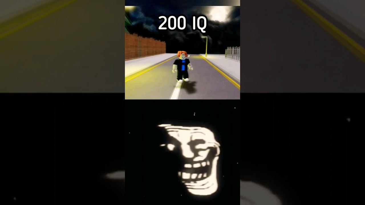 Roblox 200 IQ Moment!😂😂 (Troll Face Meme)