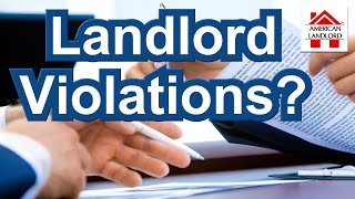 What Happens if a Landlord Violates a Lease| American Landlord