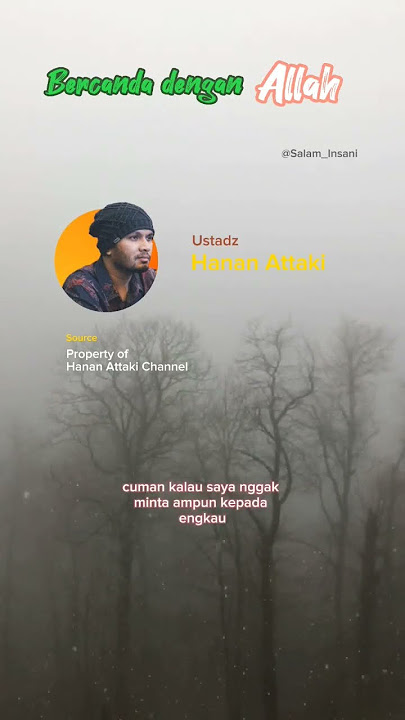 Bercanda Dengan Allah, Bisakah? - Ustadz Hanan Attaki  #ustadzhananattaki  #pemudahhijrah