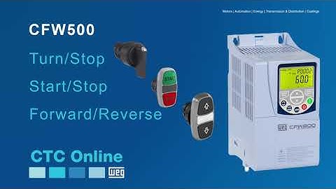 CFW500: Functions Turn/Stop, Start/Stop and Forward/Return