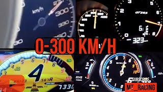 0-300 km/h Supercars Top Speed GT Sport