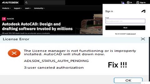 How to Fix AutoCAD License Error From AutoCAD Subscription