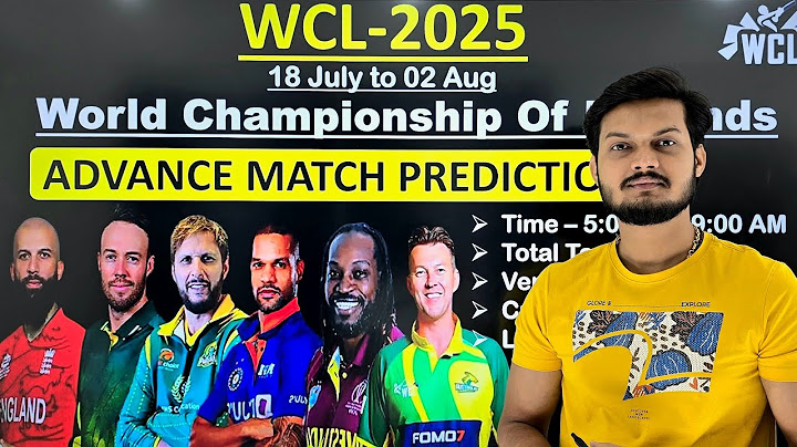 WCL 2025 Advance Match Prediction | World Championship of Legends 2025 Advance Prediction | WCL 2025