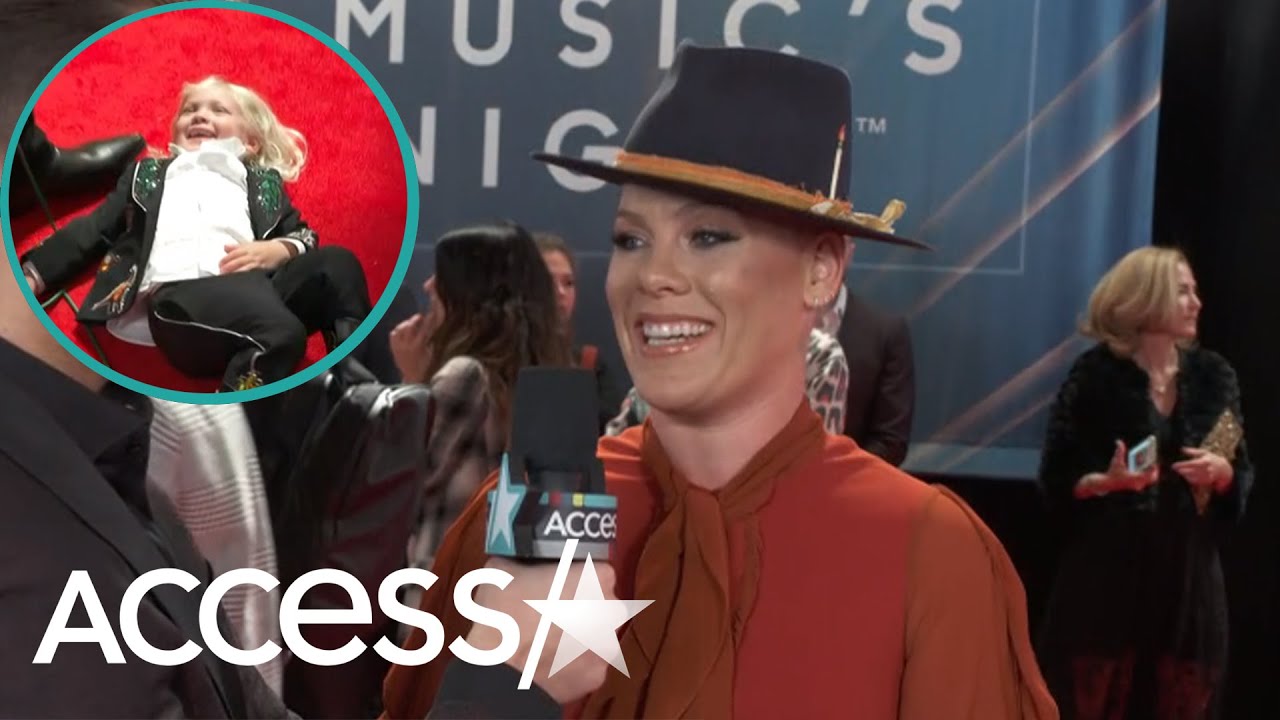 Pink's Kids Steal The Show In Cute Country Attire In This CMAs Interview!