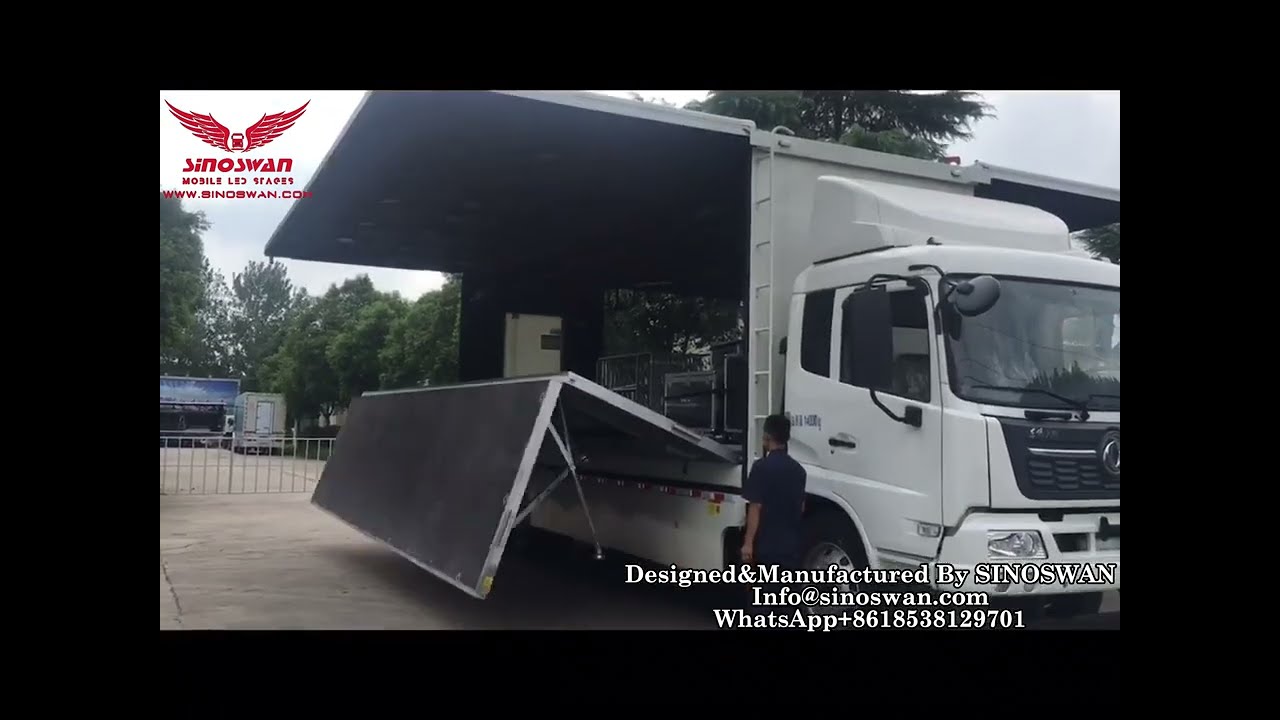 Innovative Efficiency: The SINOSWAN-SS70 Mobile Stage Truck