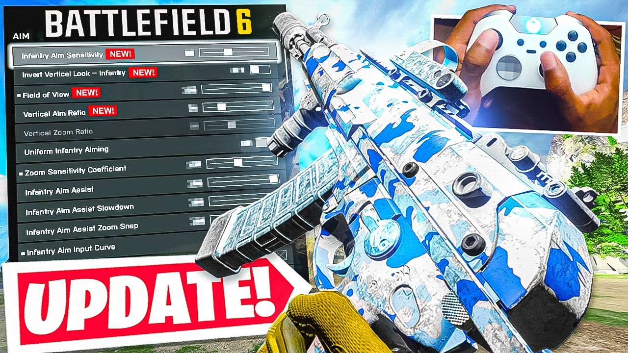 *NEW* BATTLEFIELD 6 Aim Assist Settings in SEASON 2! 🎮 (BF6 Best Controller Settings PS5/XBOX)